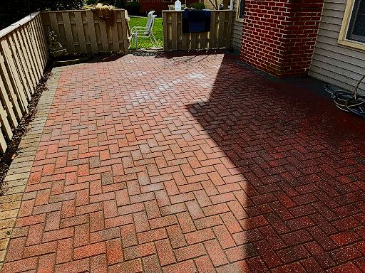 Sunken Brick Patio Leveled and Repaired - Lower Gwynedd, PA - Disciple Masonry