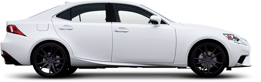 A yellow corvette is shown from the side on a white background.