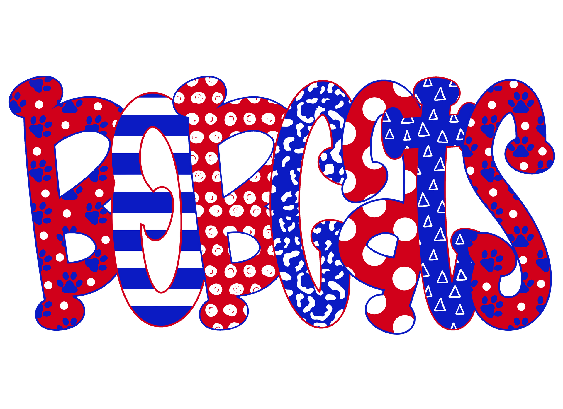 Bobcats Doodle Print Design