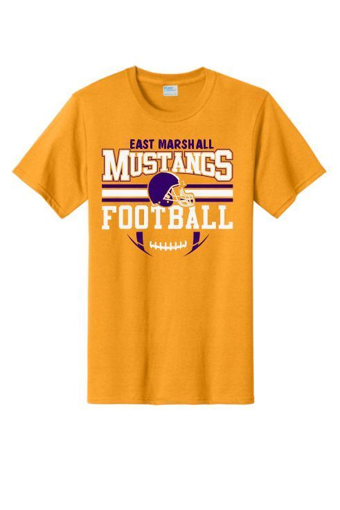 Mustang Football Purple Logo
