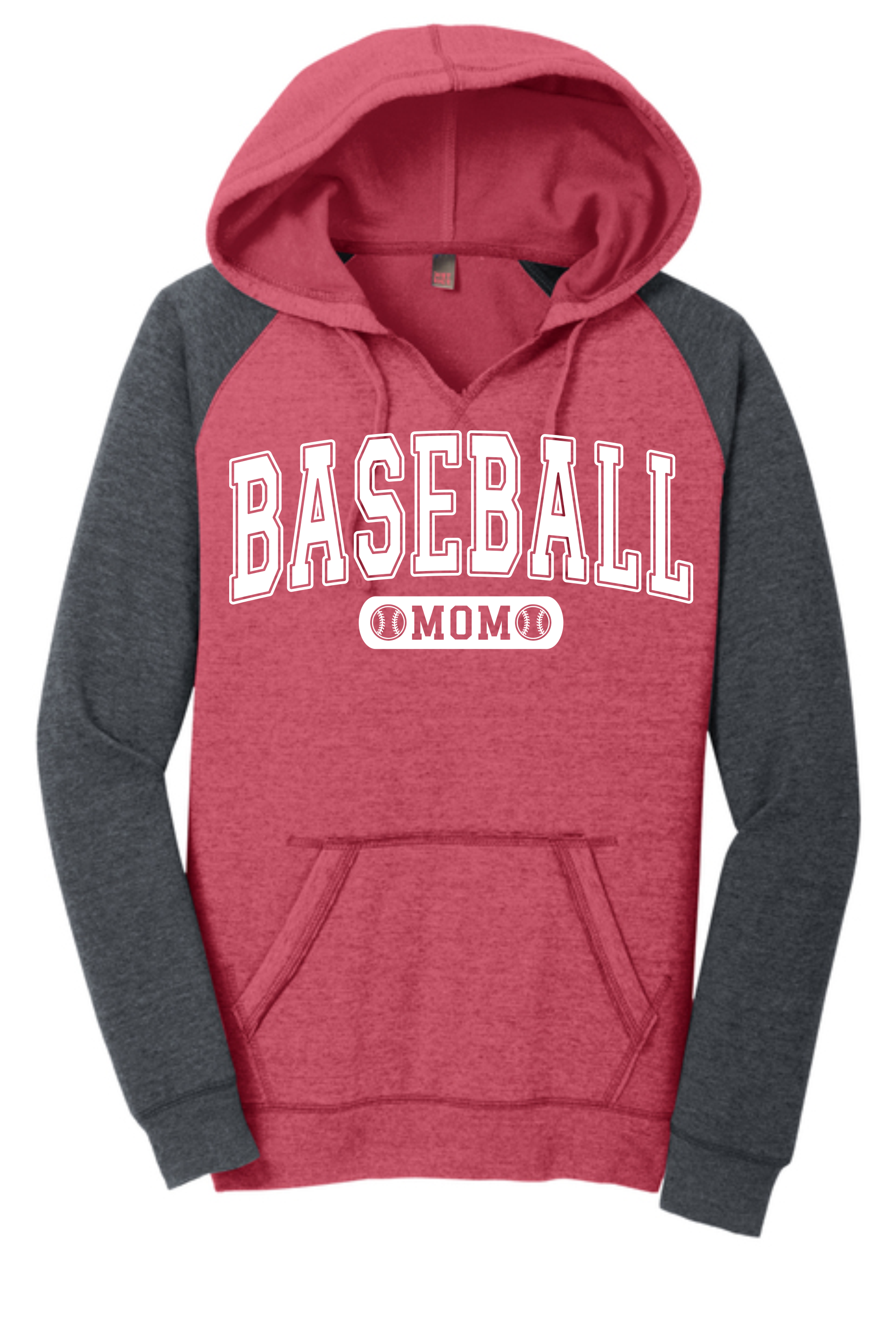 Baseball Mom Women's V-Neck Hoodie