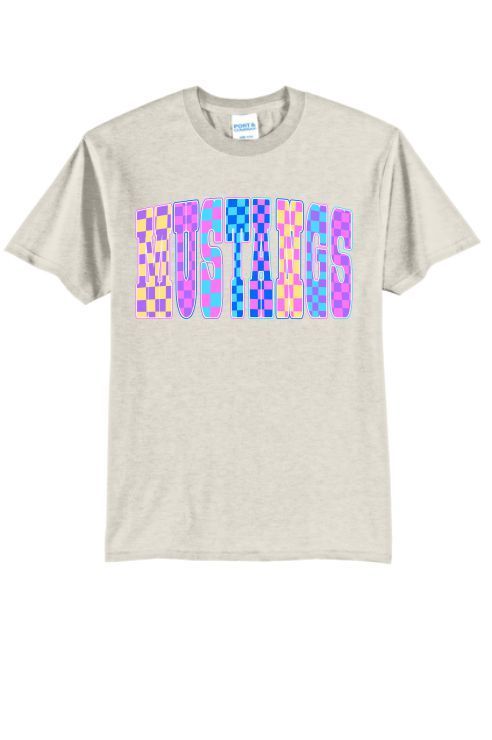 Pastel Checkered Mustang