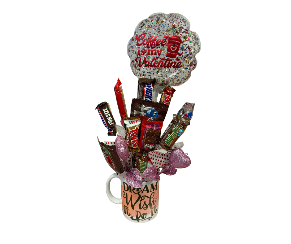 Coffee Mug Candy Bouquet