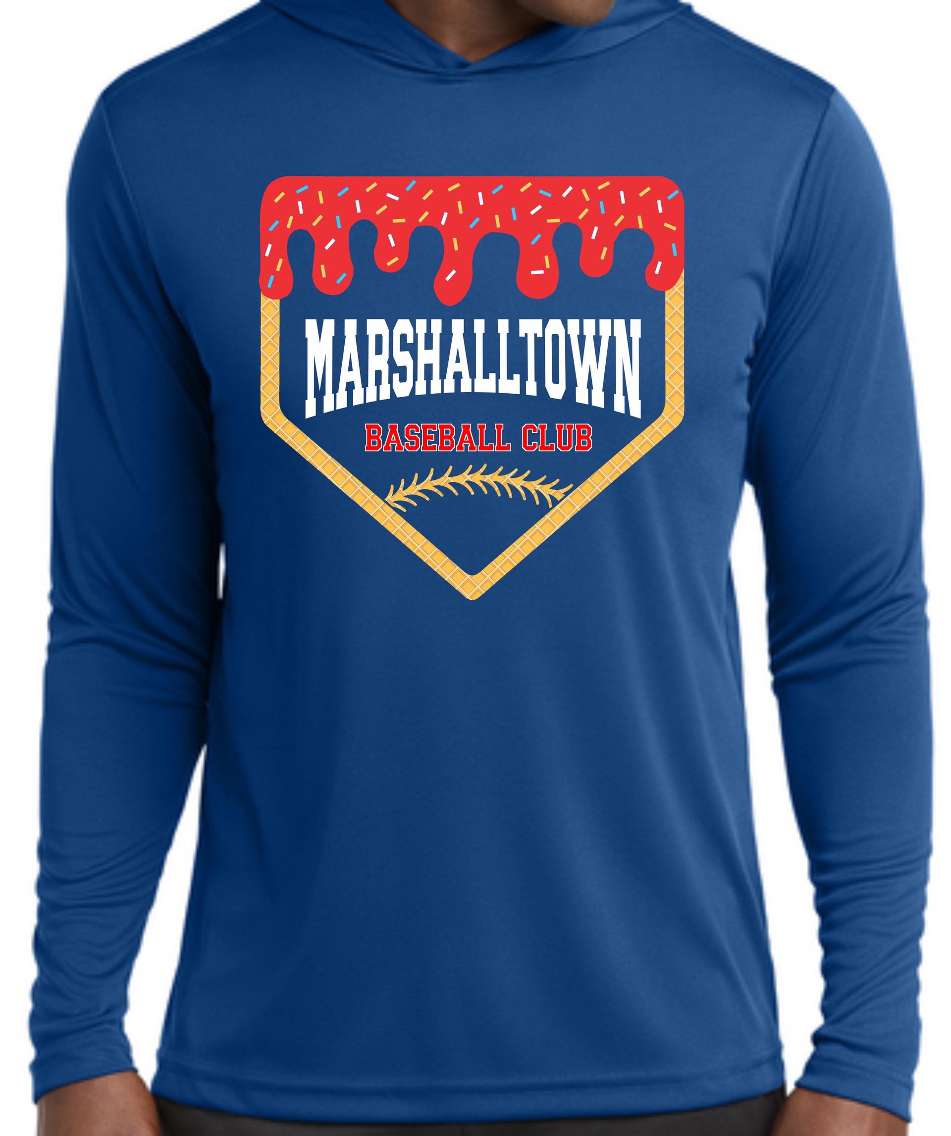 Marshalltown Baseball Club Drip Blue