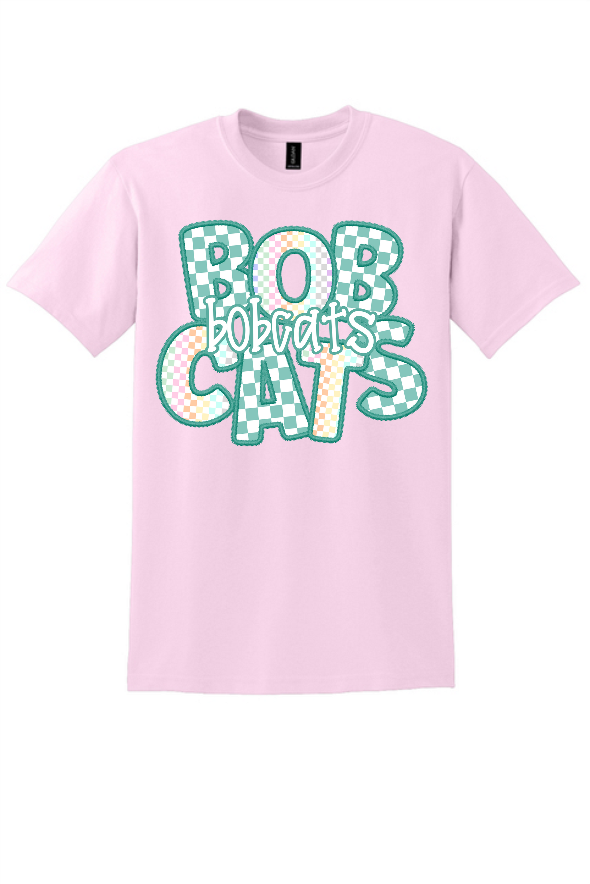 Pastel & Checkered Bobcats Design