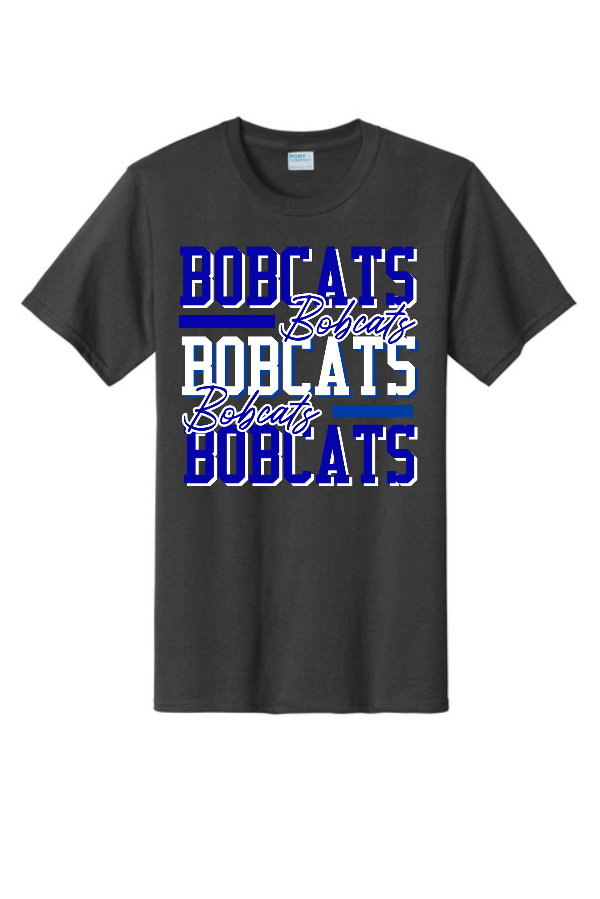 Stacked Blue Bobcats