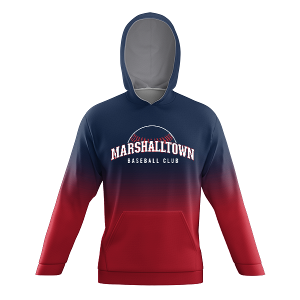 Baseball Ombre Hoodie