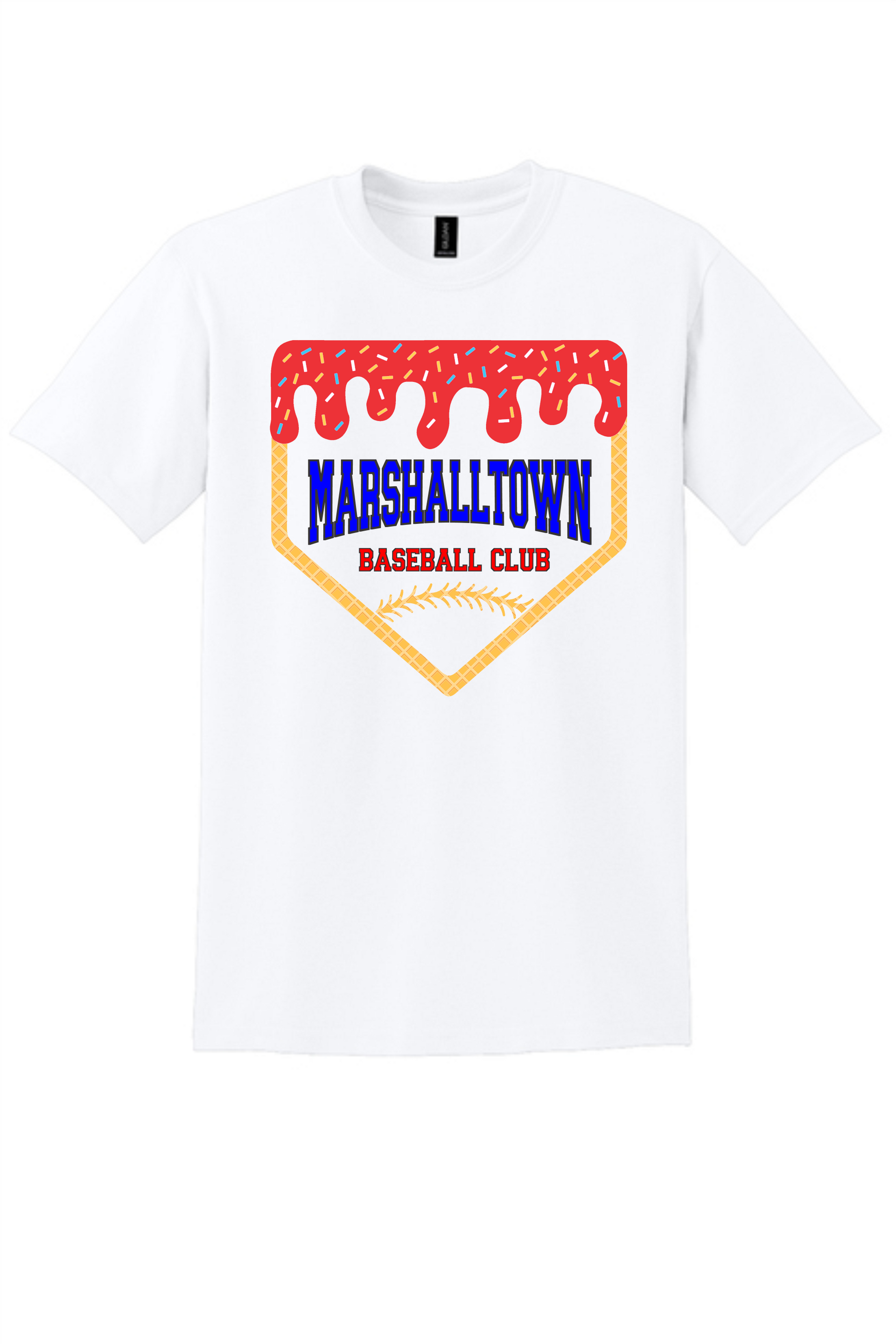 Marshalltown Baseball Club Drip White