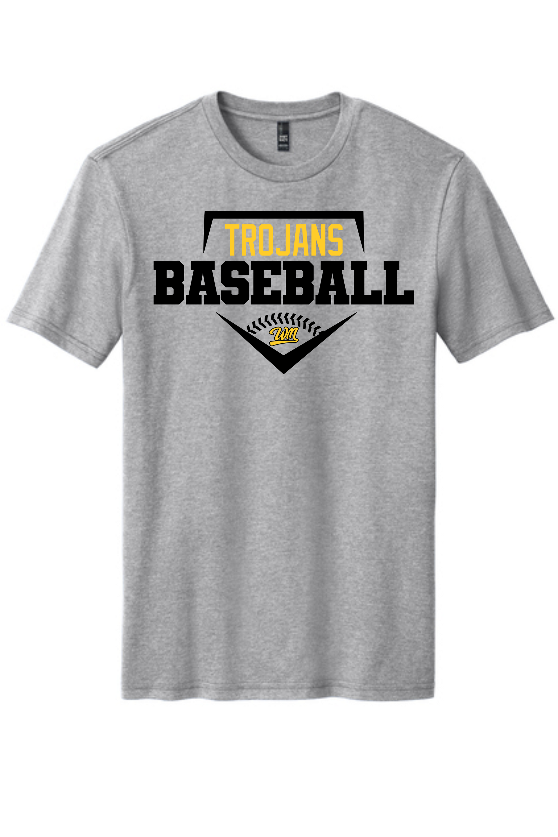 West Marshall Baseball Base LogoTee