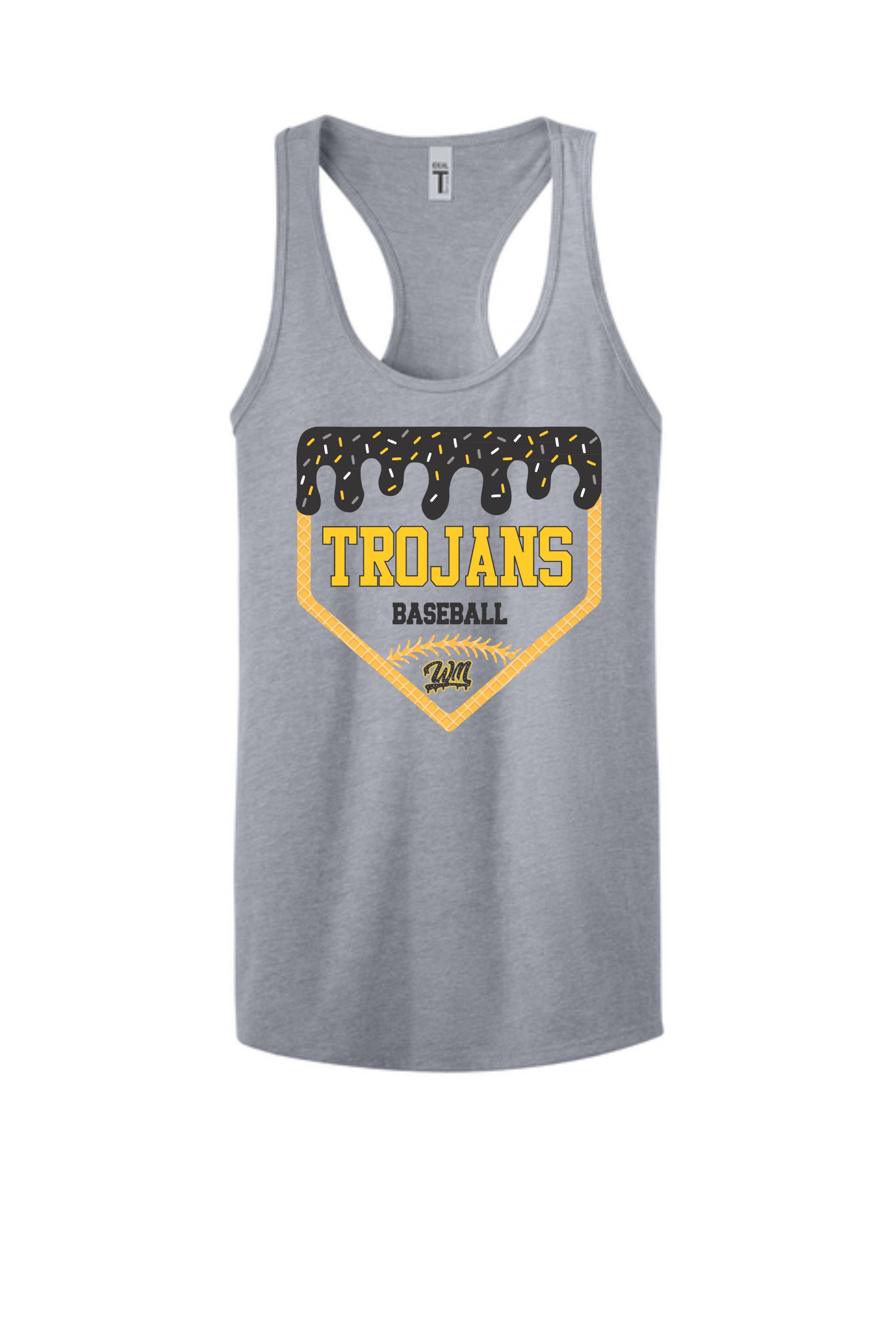 WM Plate Baseball Tank Top