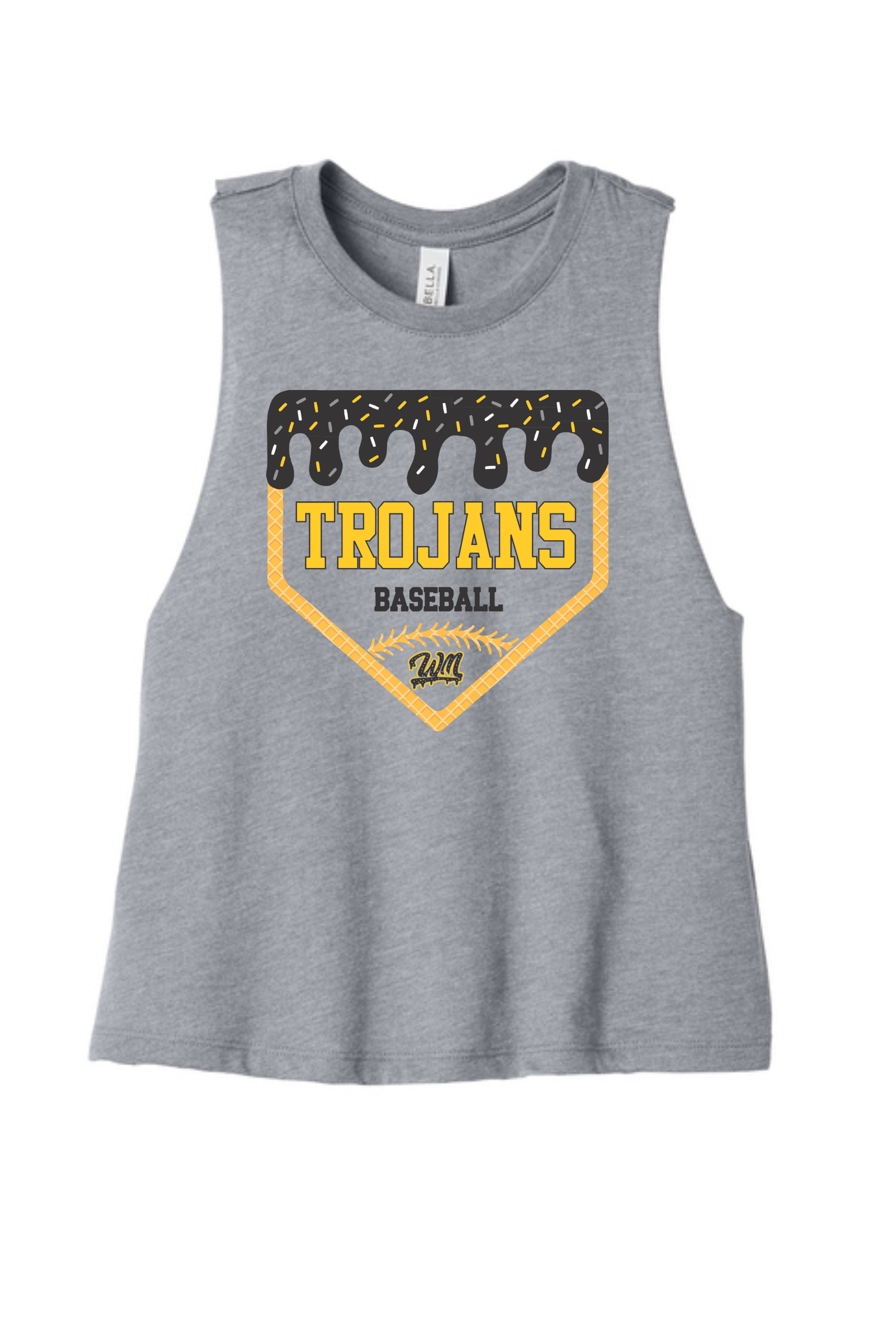 WM Baseball Plate Cropped Tank