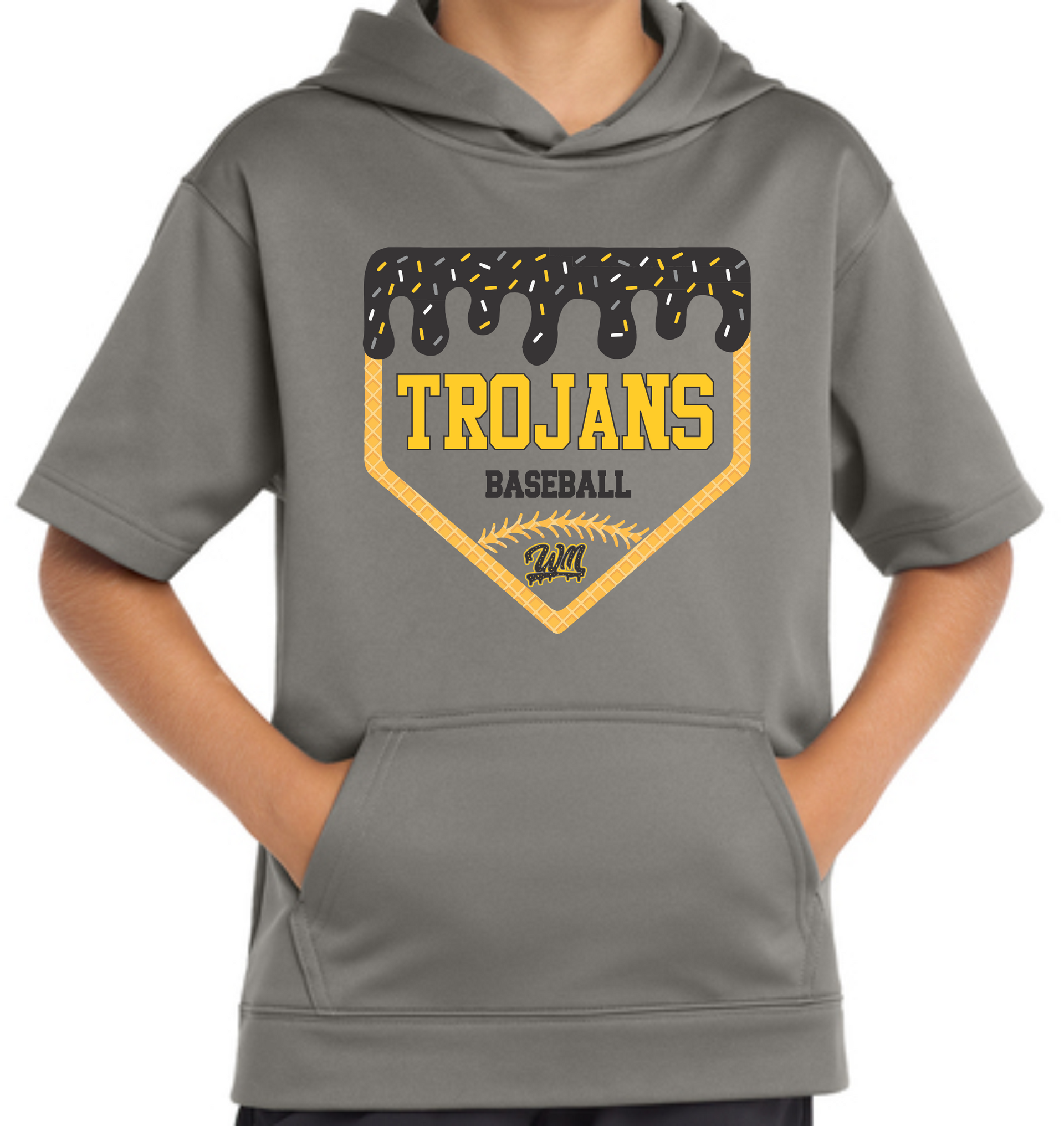 WM Baseball Plate Hooded T-Shirt