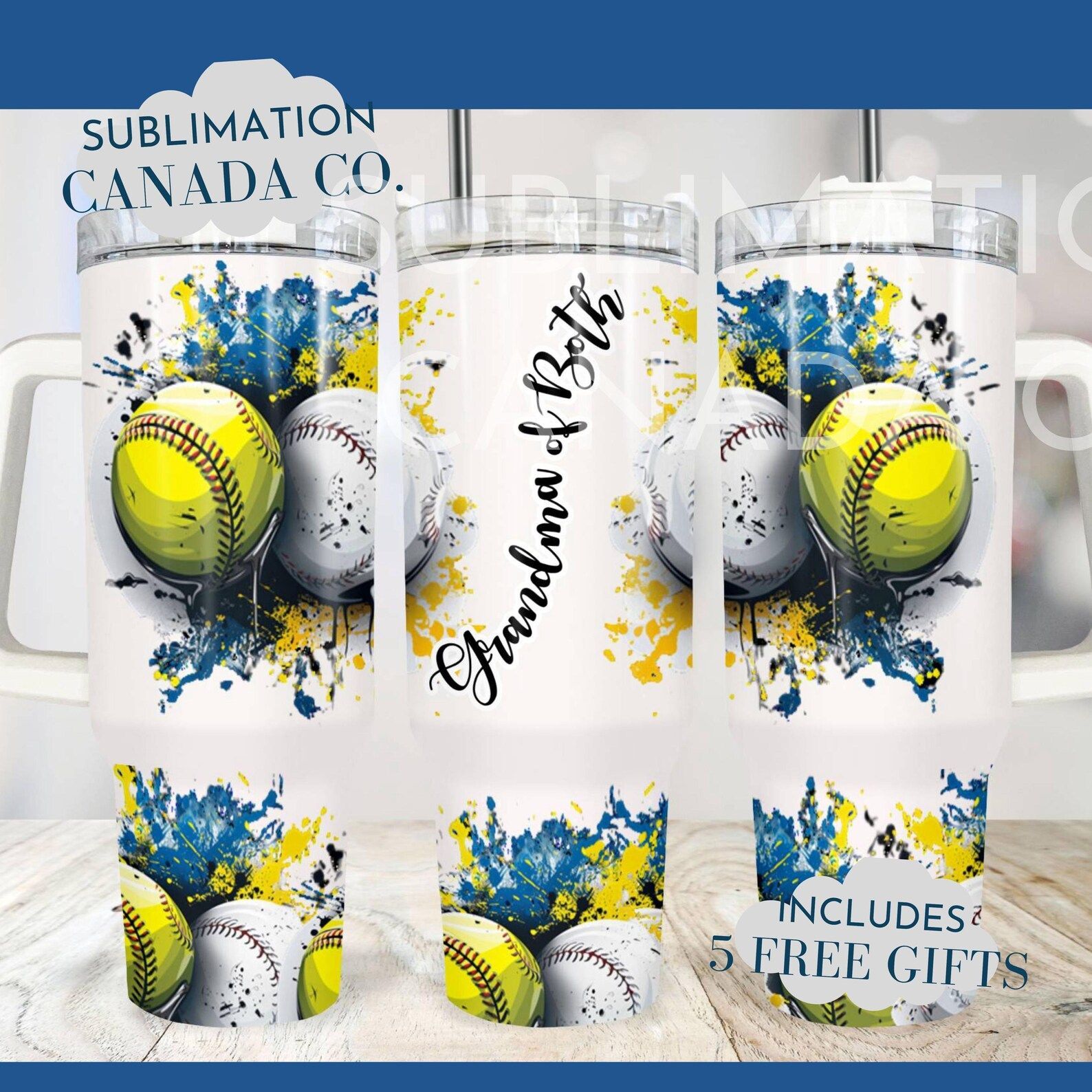 Grandma Of Both Tumbler 40oz