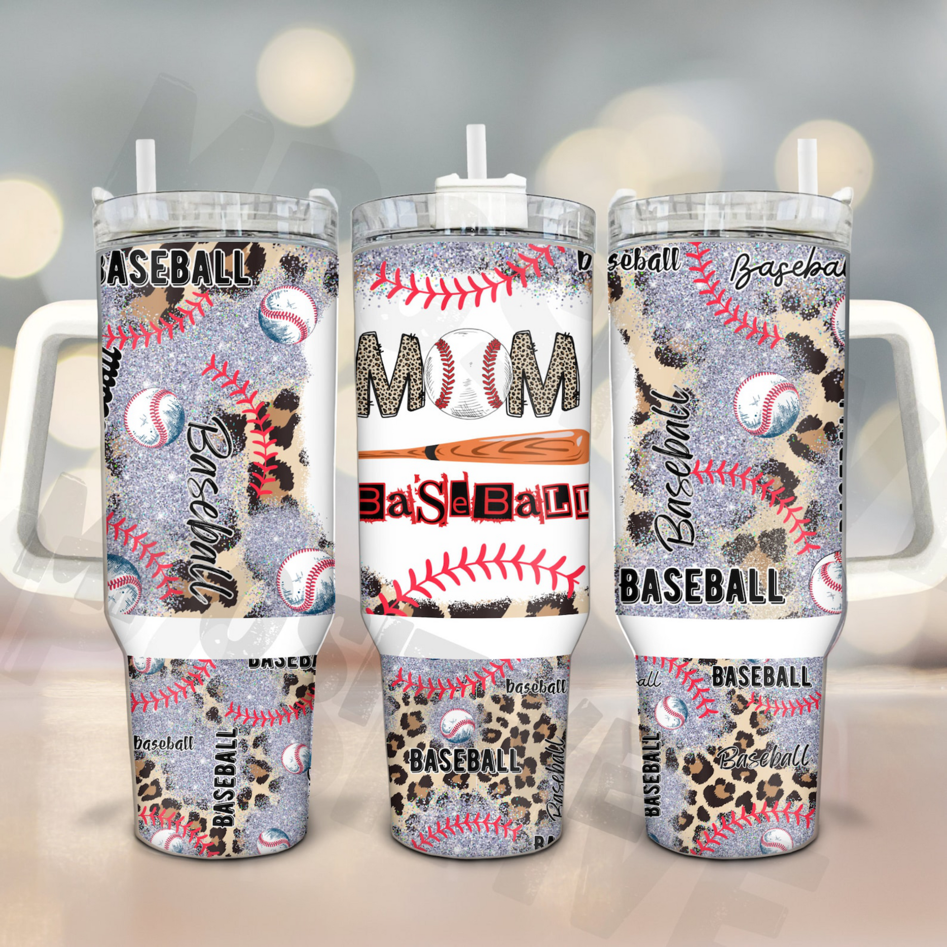 Baseball Mom Tumbler 40oz