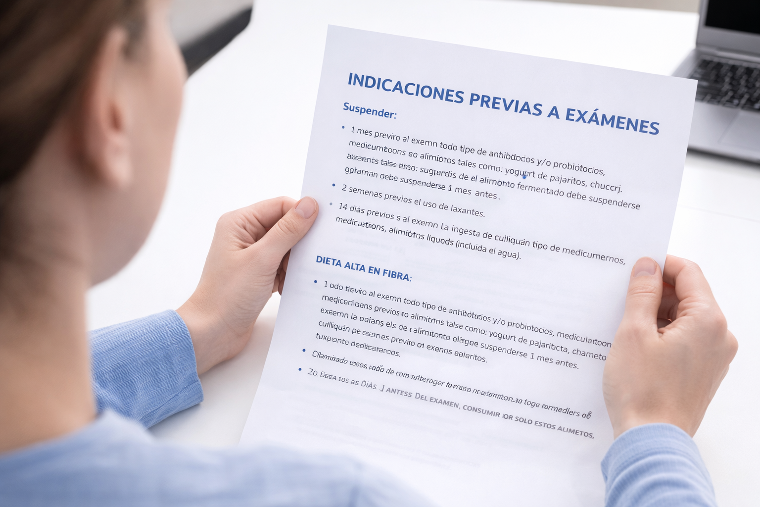 Hidrolact, exámenes digestivos.