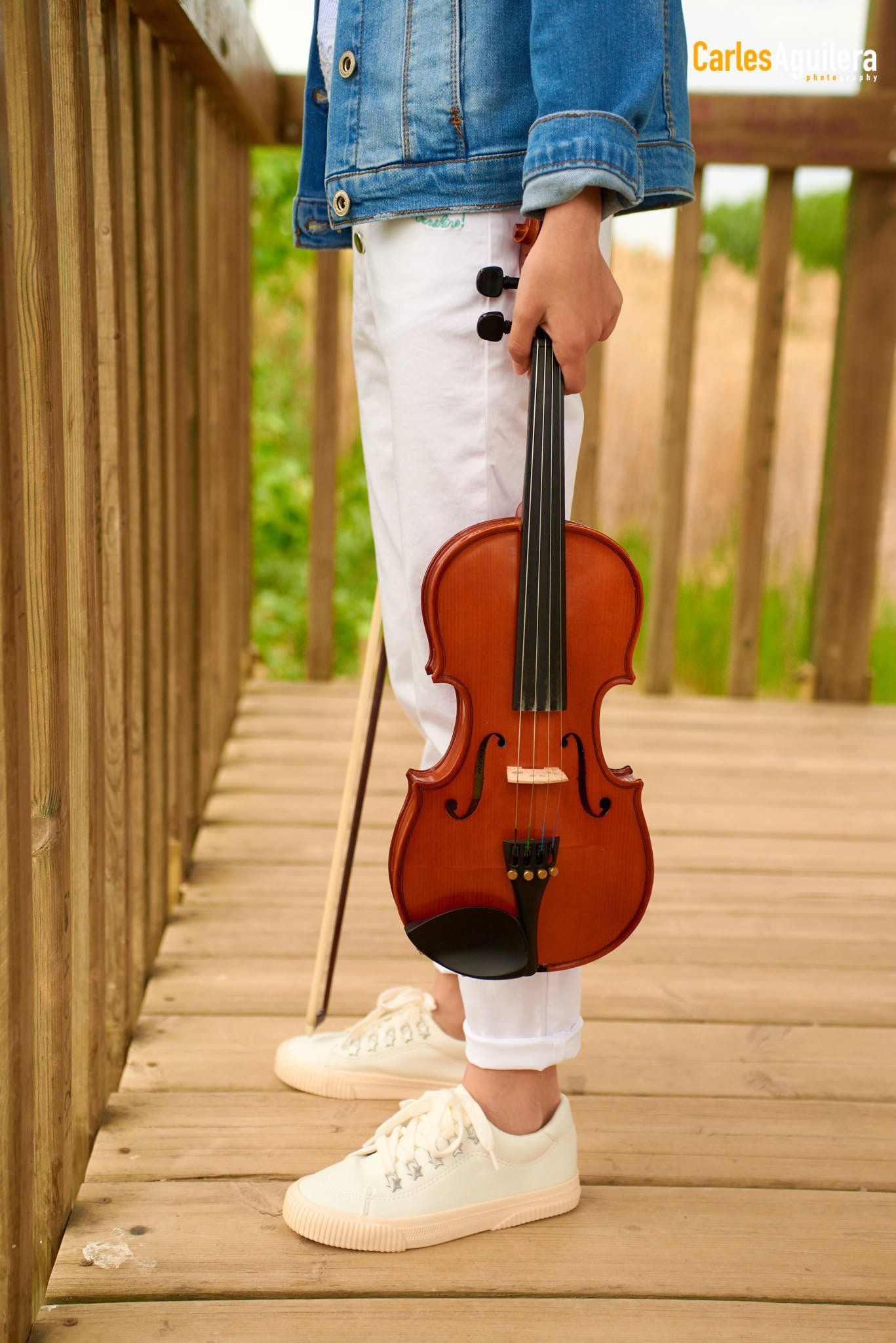 niña primera comunión violín