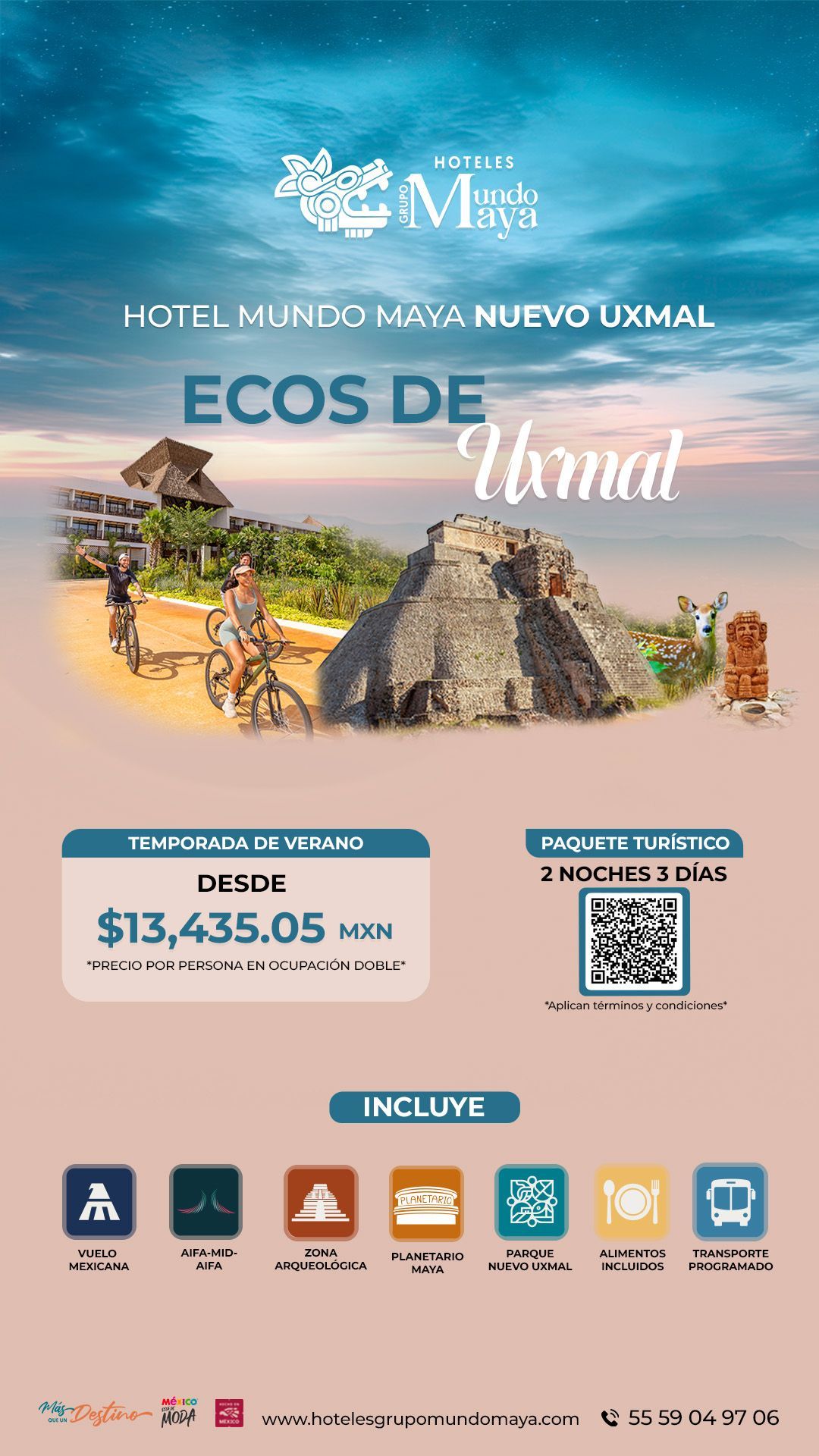 Travel poster for Hotel Mundo Maya Nuevo Uxmal, 