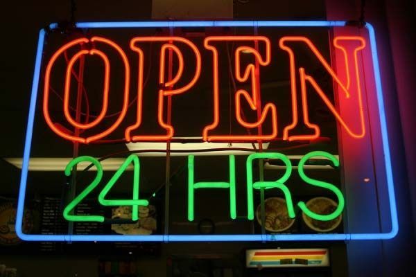 Neon sign: 