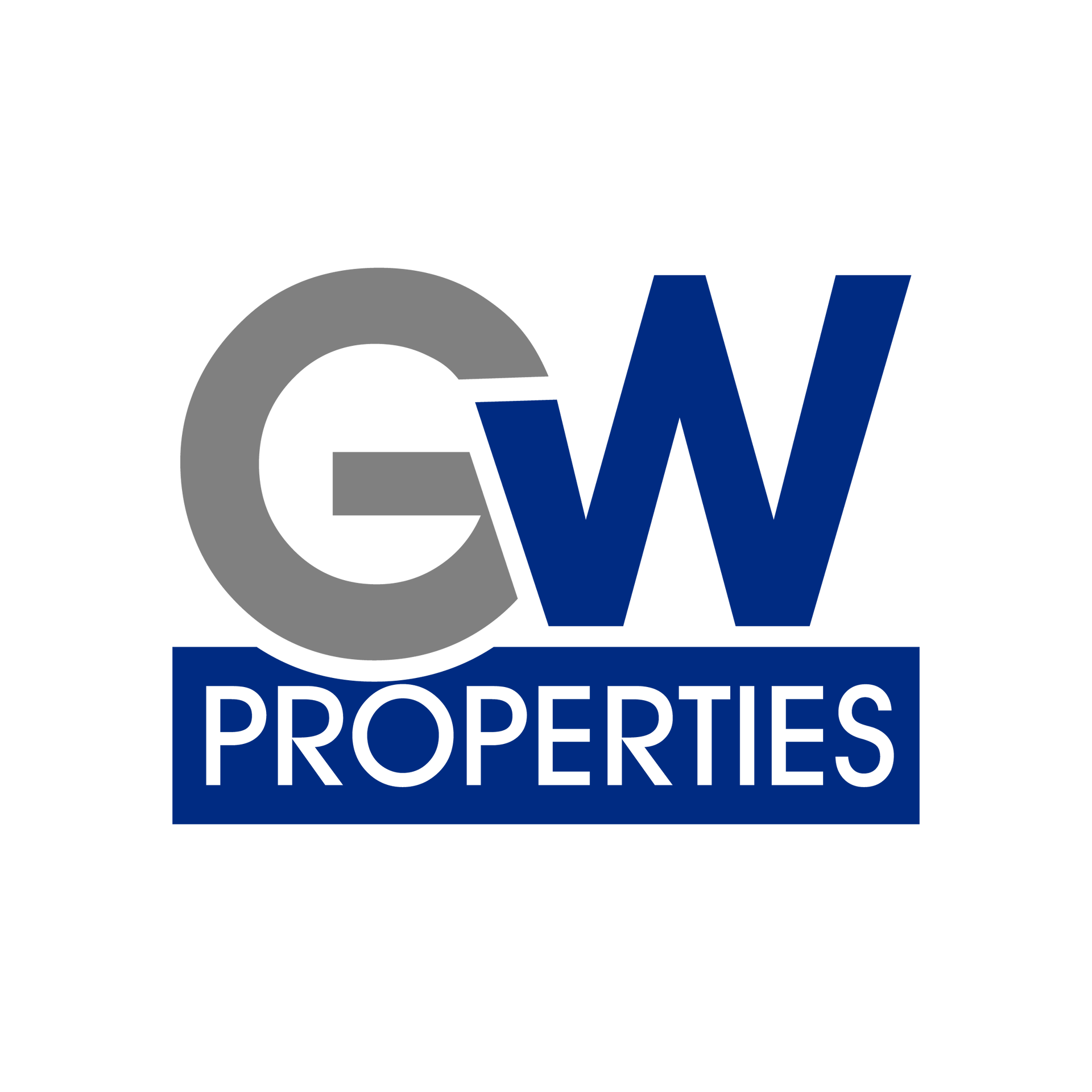Logo for GW Properties: Gray 