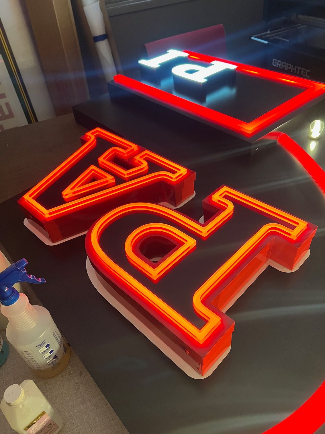 Glowing neon