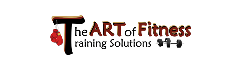 A logo for the art of fitness raining solutions