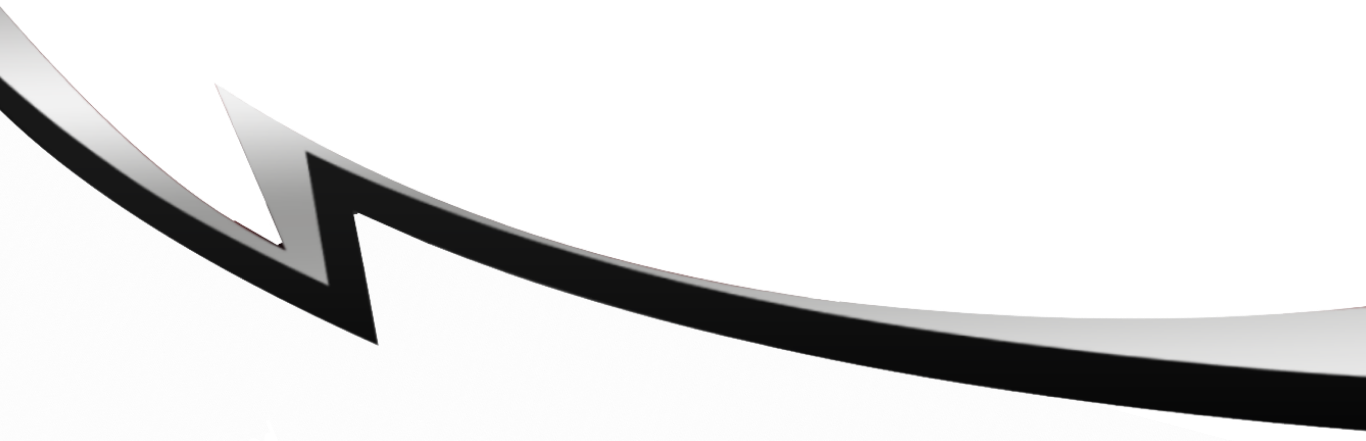 A black and white arrow pointing down on a white background.