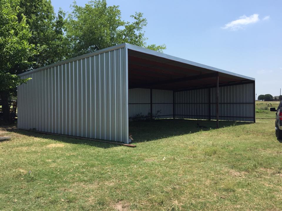 Work — Metal Garage in Ennis, TX