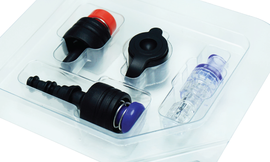 iM Med Single-use valves set for endoscopy decontamination