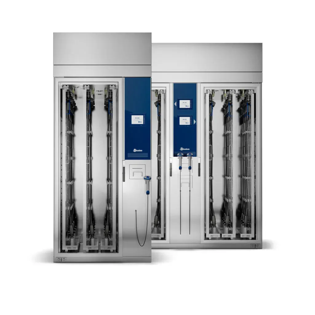 Drying and storage cabinets for flexible endoscopes with traceability - vertical storage