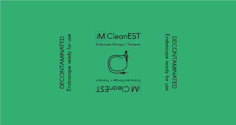 iM CleanEST endoscope storage and transport system Green tray cover for decontaminated endoscopes