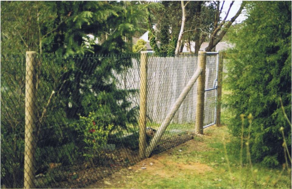 installed white color wooden fence