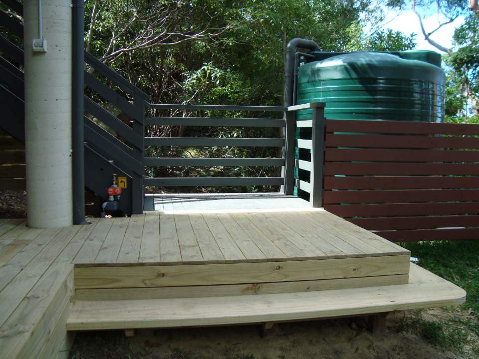 wooden deck