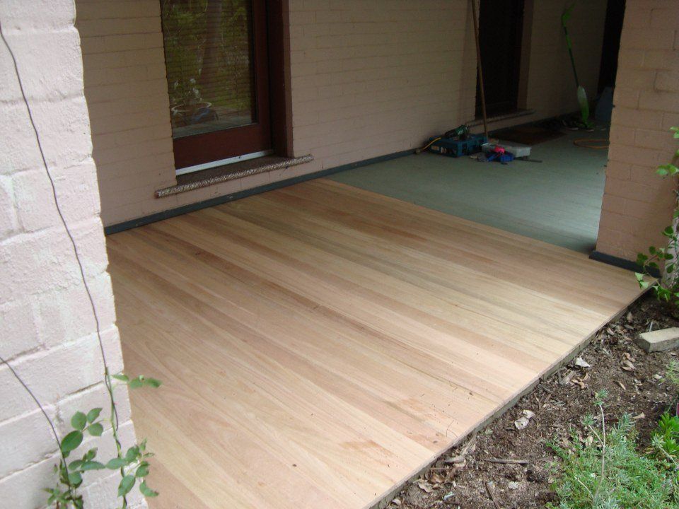 wooden outdoor flooring