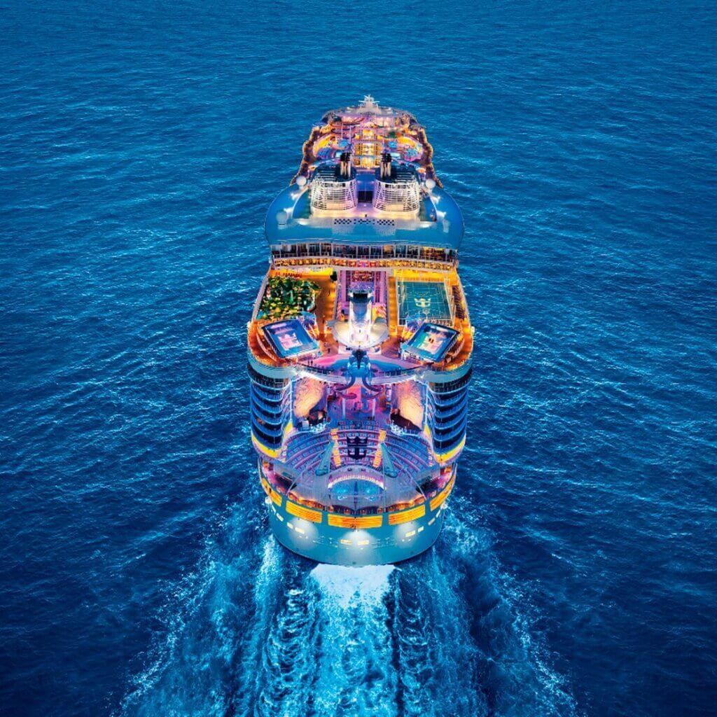 Royal Caribbean Allure of the Seas sailing in the Caribbean