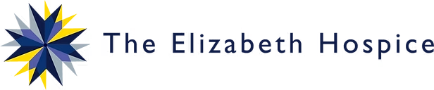 A logo for the elizabeth hospice with a star in the middle