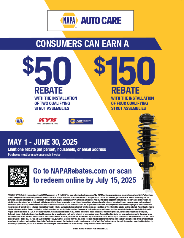 Specials at NAPA Auto Cares of Columbus