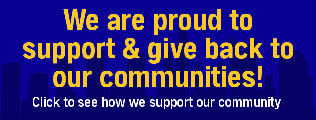 We are proud to give back