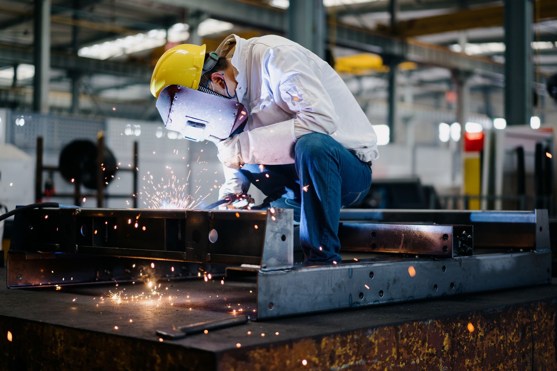 Welding of a frame.