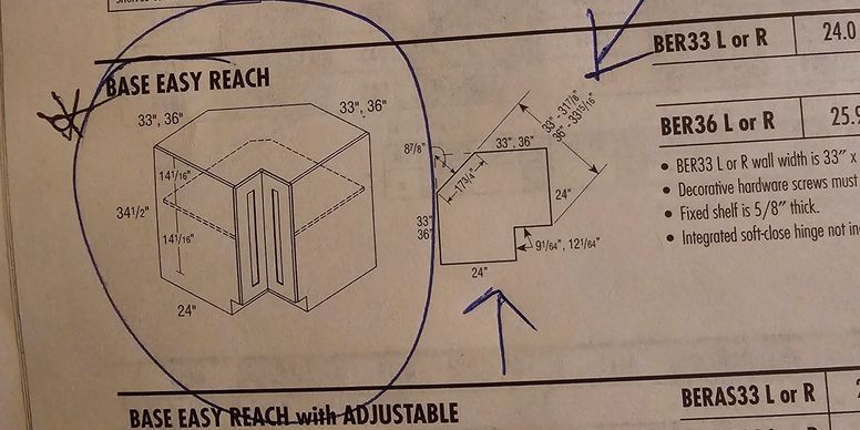 Technical drawing of a base easel reach bracket with dimensions and notes.