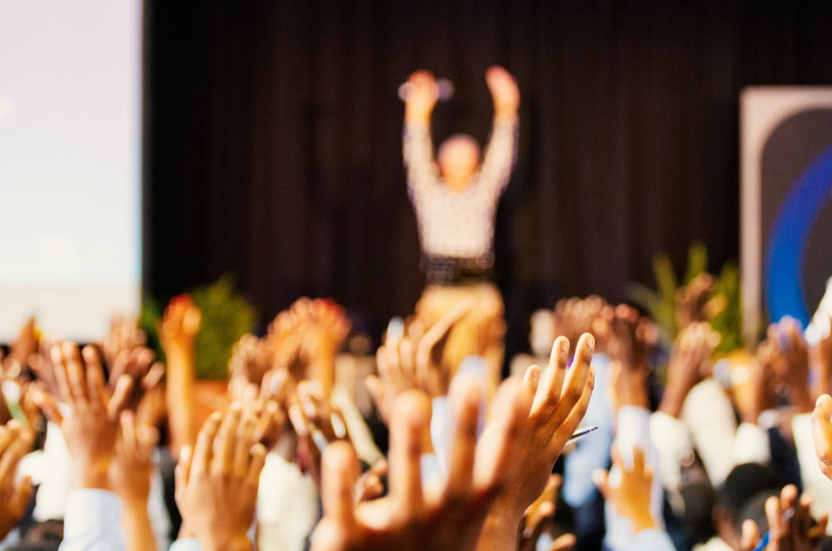 Hands at conference