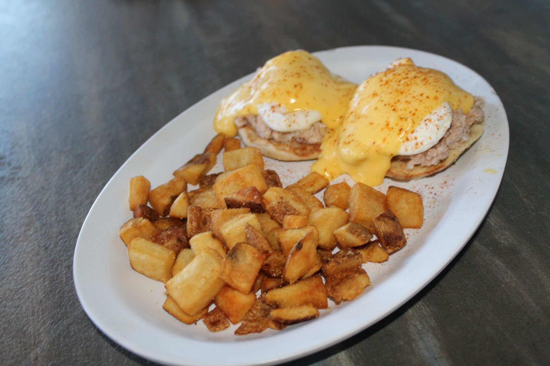 Breakfast Plate of food. Learn more about The Beach Bucket's food offerings.
