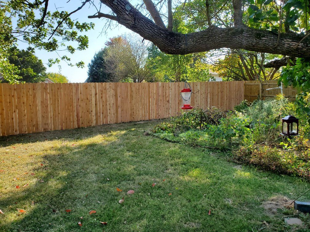 backyard wood privacy fencing missouri