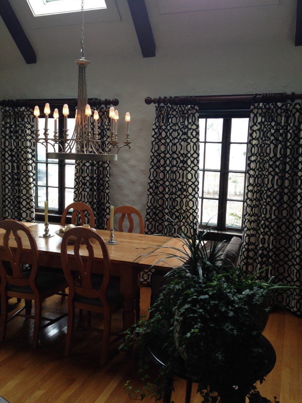 Re Designed Dining Room with Curtains — Peabody, MA — Bay State Window Fashions