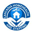 Blue logo: