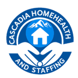 Blue logo:
