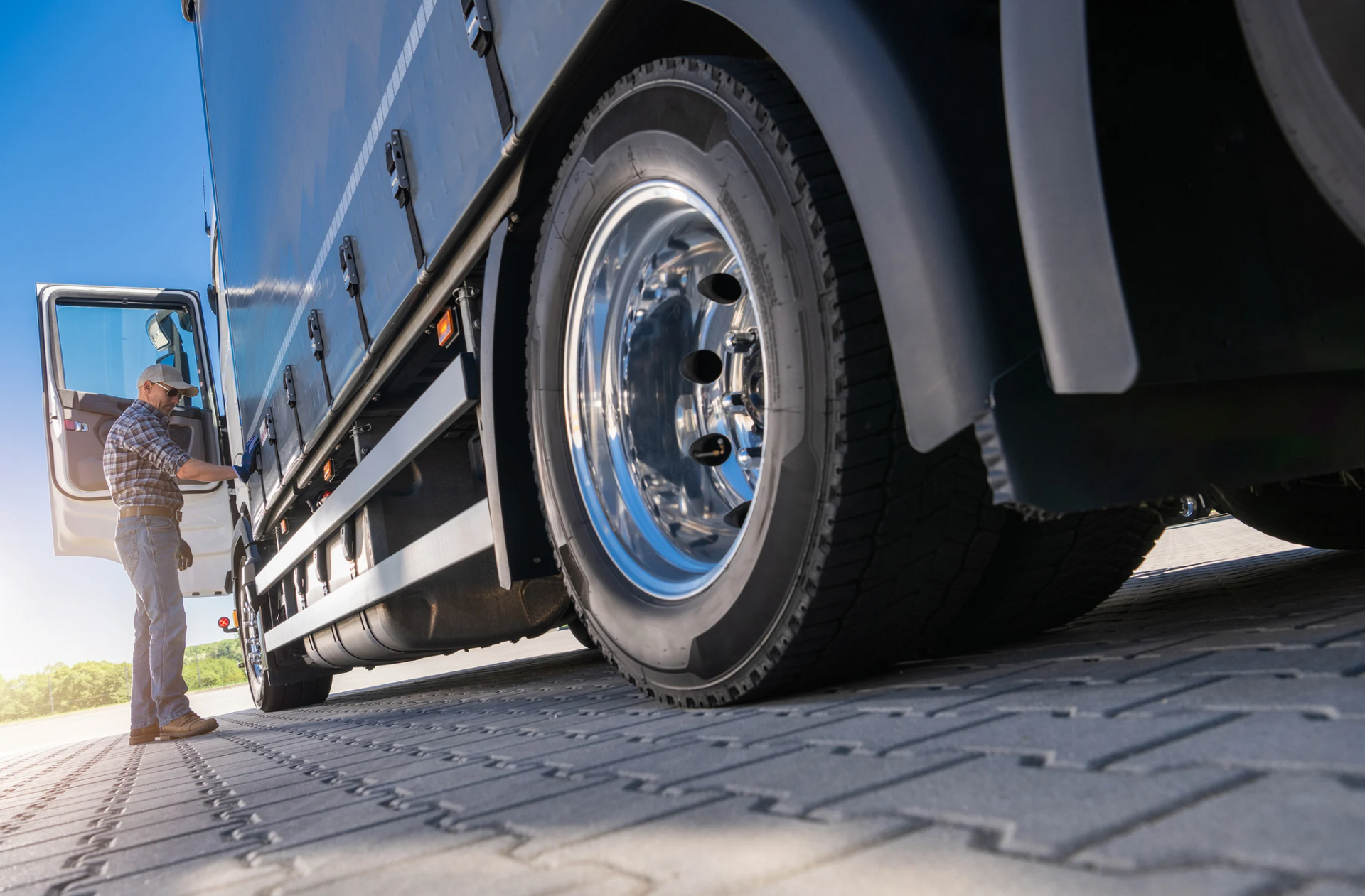 inspection truck after an accident