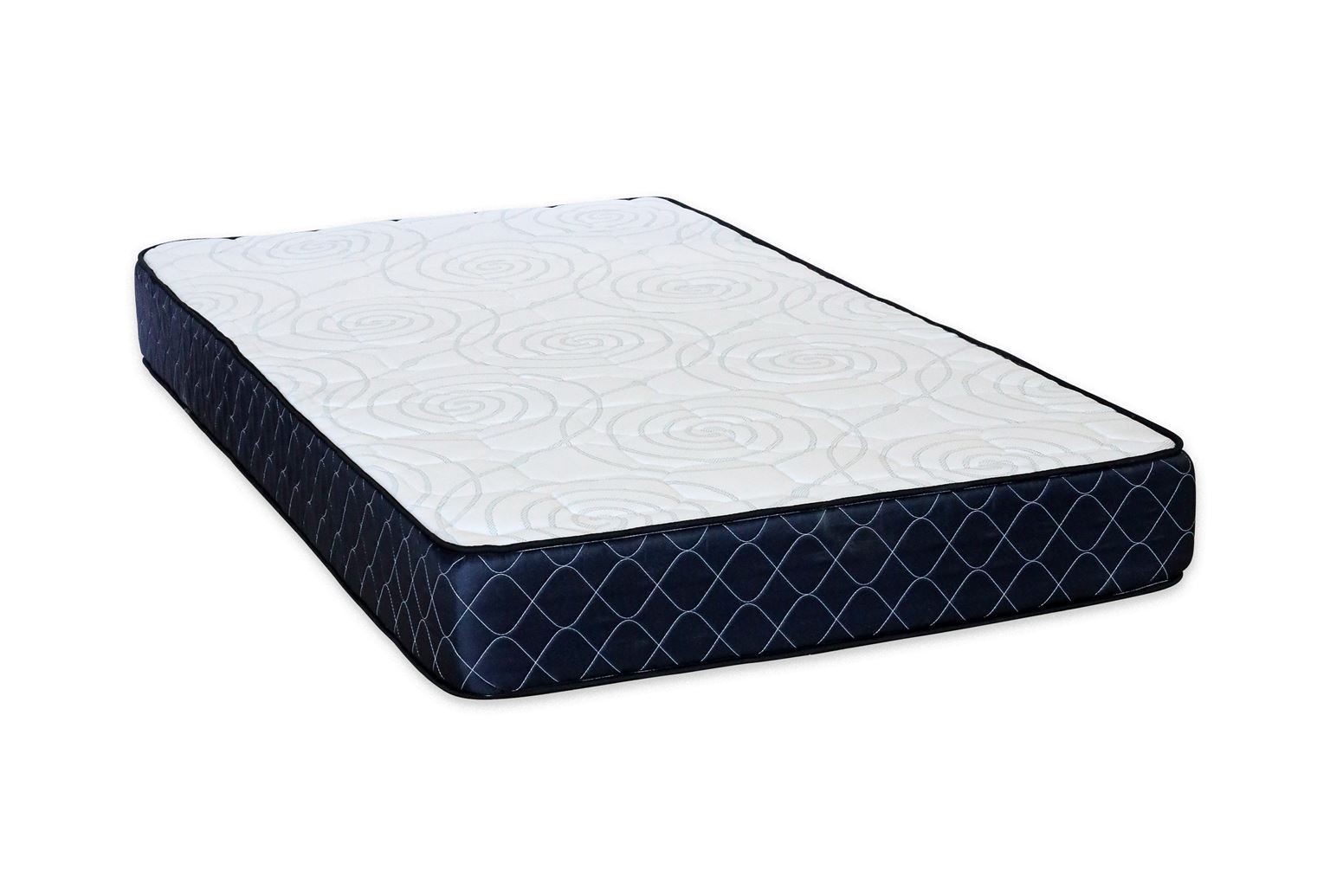 Colchón futón de lona de espuma para sofá cama, tamaño matrimonial, 10  pulgadas, fabricado en Estados Unidos, azul mezclilla, marco no incluido