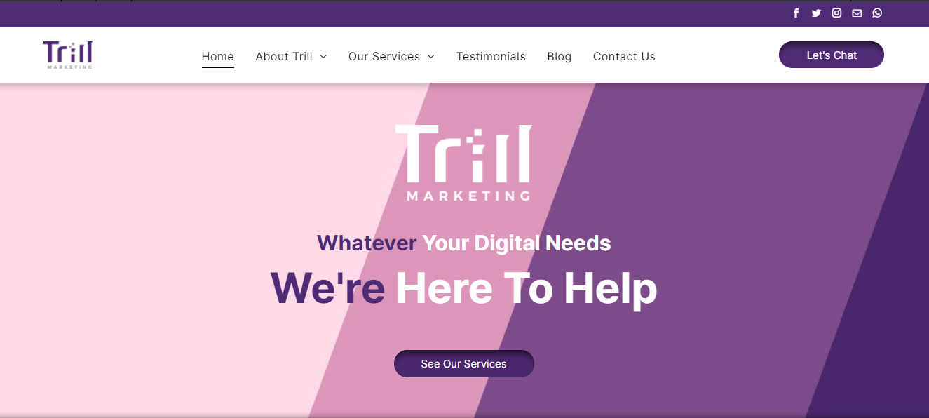 Trill New Website Home
