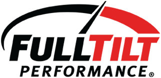 The full tilt performance logo is black and red on a white background.