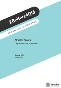 A recruitment pack for the director general of the department of education